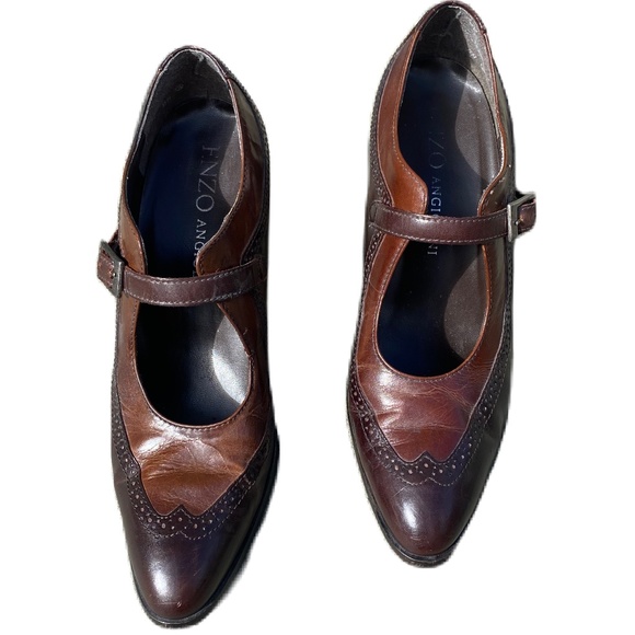 Enzo Angiolini Mary Jane Oxford Heel dress shoe 8N - Picture 3 of 11